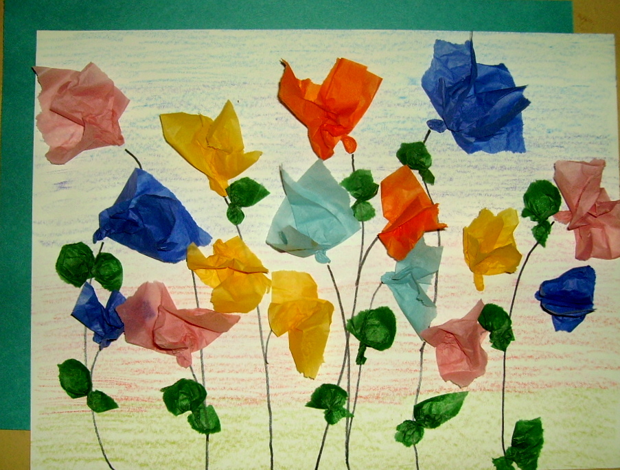 construction paper flowers