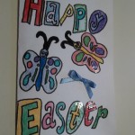 happy easter card bow 1