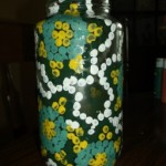 dot painted jar. 8