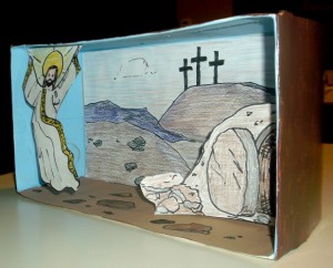 Resurrection diorama outside